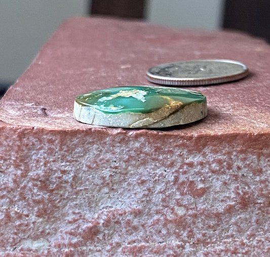 10 carat deep teal Stone Mountain Turquoise cabochon