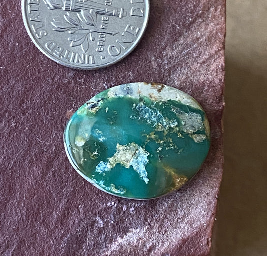 10 carat deep teal Stone Mountain Turquoise cabochon