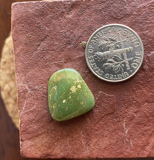7 carat forest green Stone Mountain Turquoise cabochon