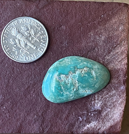 13 carat green Stone Mountain Turquoise cabochon