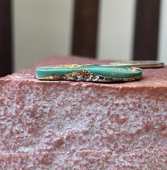 16 carat green Stone Mountain Turquoise cabochon