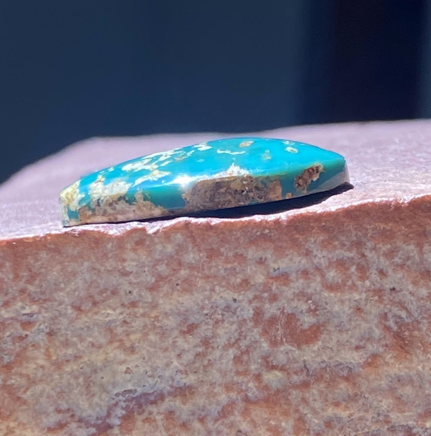 9 carat teal green Stone Mountain Turquoise cabochon