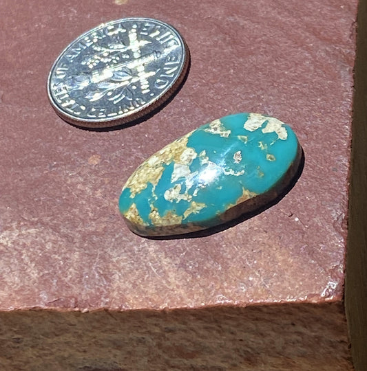 9 carat teal green Stone Mountain Turquoise cabochon