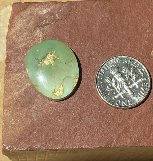 12 carat green Stone Mountain Turquoise cabochon