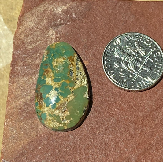15 carat dark green Stone Mountain Turquoise cabochon