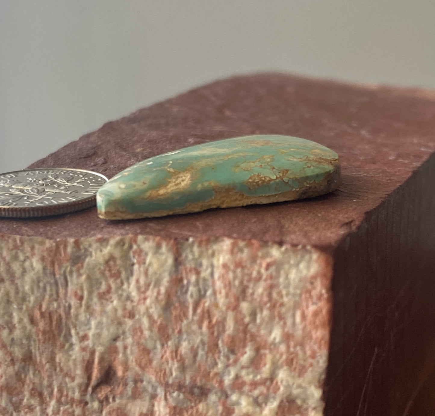 26 carat natural green Stone Mountain Turquoise cabochon