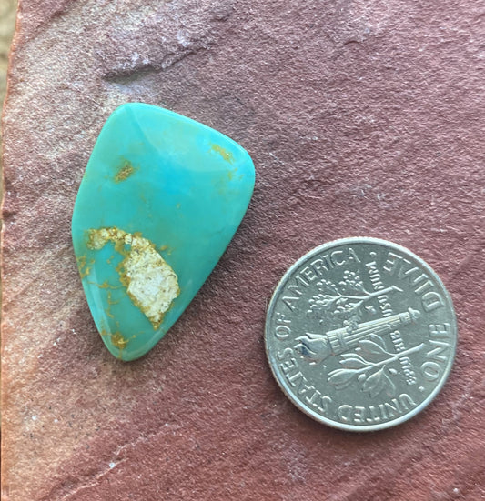 11 carat deep green Stone Mountain Turquoise cabochon