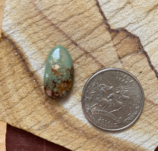 9 carat green Stone Mountain Turquoise Nevada cabochon
