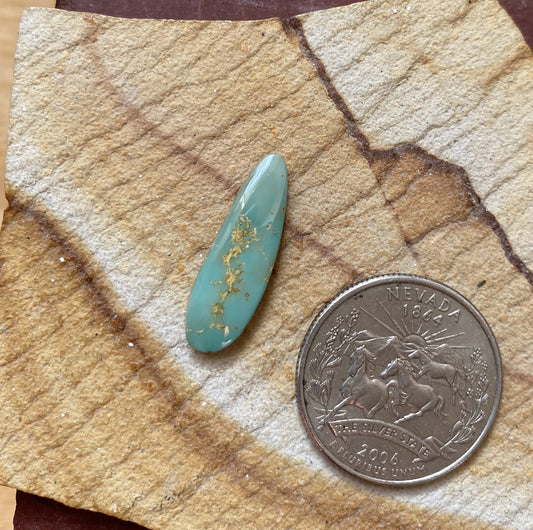 4 carat green Stone Mountain Turquoise cabochon