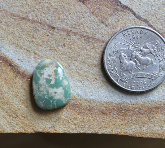 8 carat green Stone Mountain Turquoise cabochon