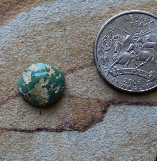 4 carat green Stone Mountain Turquoise cabochon