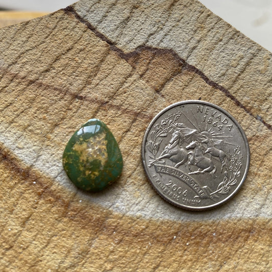 5 carat natural dark green Stone Mountain Turquoise cabochon