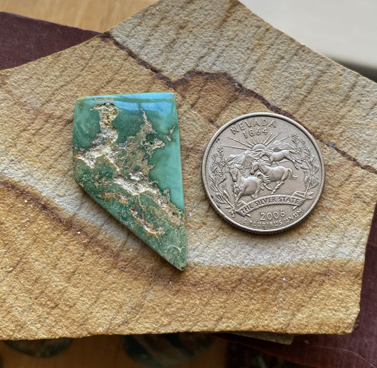 22 carat natural green Stone Mountain Turquoise Nevada cabochon