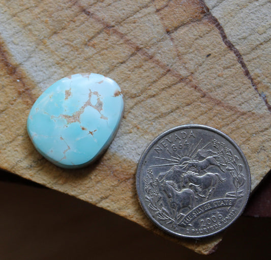 12 carat light blue Stone Mountain Turquoise cabochon