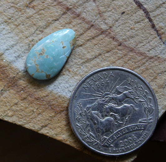 4 carat light blue Stone Mountain Turquoise cabochon