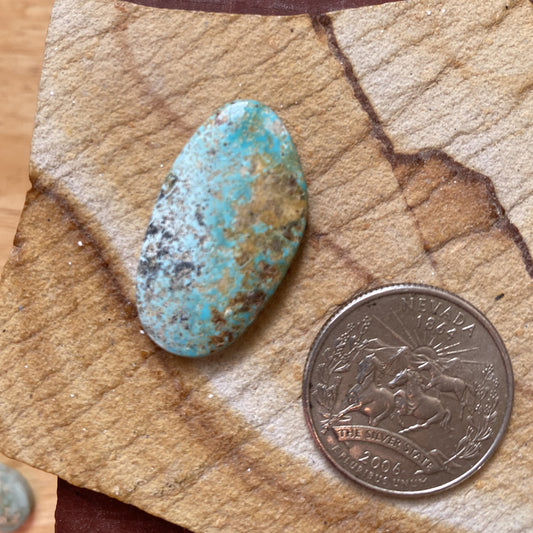 17 carat blue Stone Mountain Turquoise Nevada cabochon