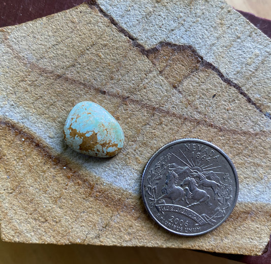 6 carat light blue Stone Mountain Turquoise cabochon