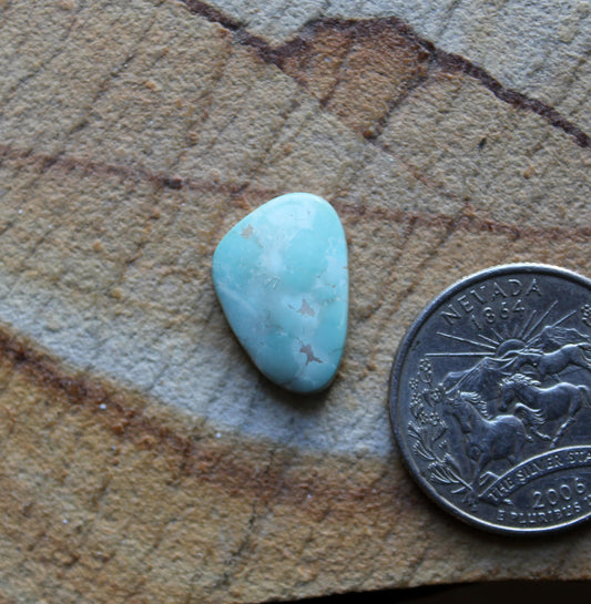 6 carat light blue Stone Mountain Turquoise cabochon