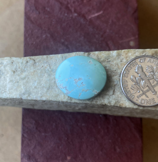 8 carat natural light blue Stone Mountain Turquoise cabochon oval