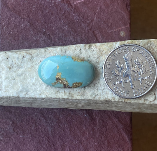 8 carat blue Stone Mountain Turquoise cabochon