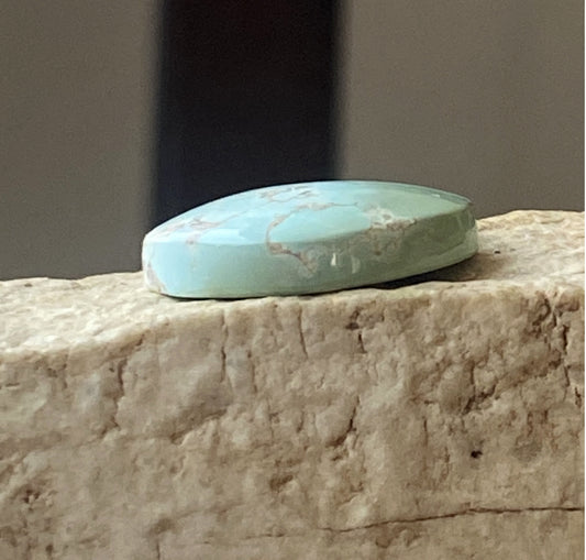 8 carat natural light blue Stone Mountain Turquoise cabochon oval
