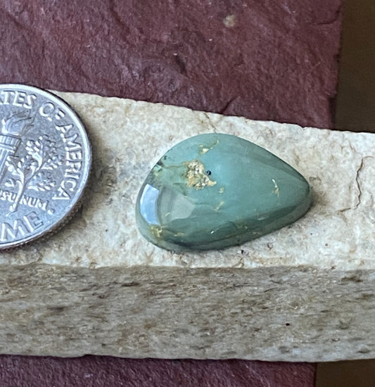 6 carat teal green Stone Mountain Turquoise cabochon