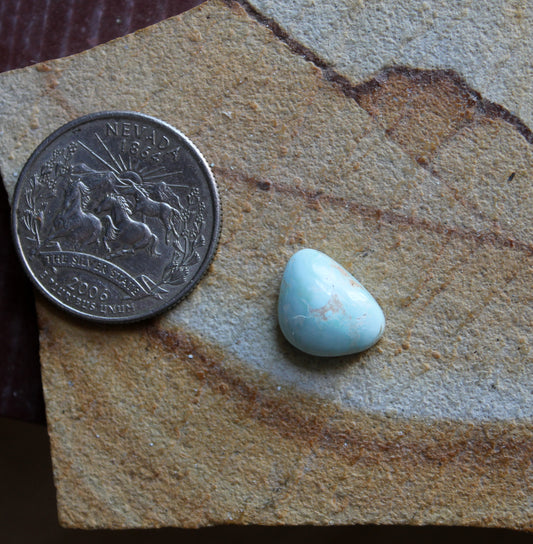 4 carat pale blue Stone Mountain Turquoise cabochon