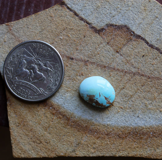 5 carat blue Stone Mountain Turquoise cabochon with a high dome