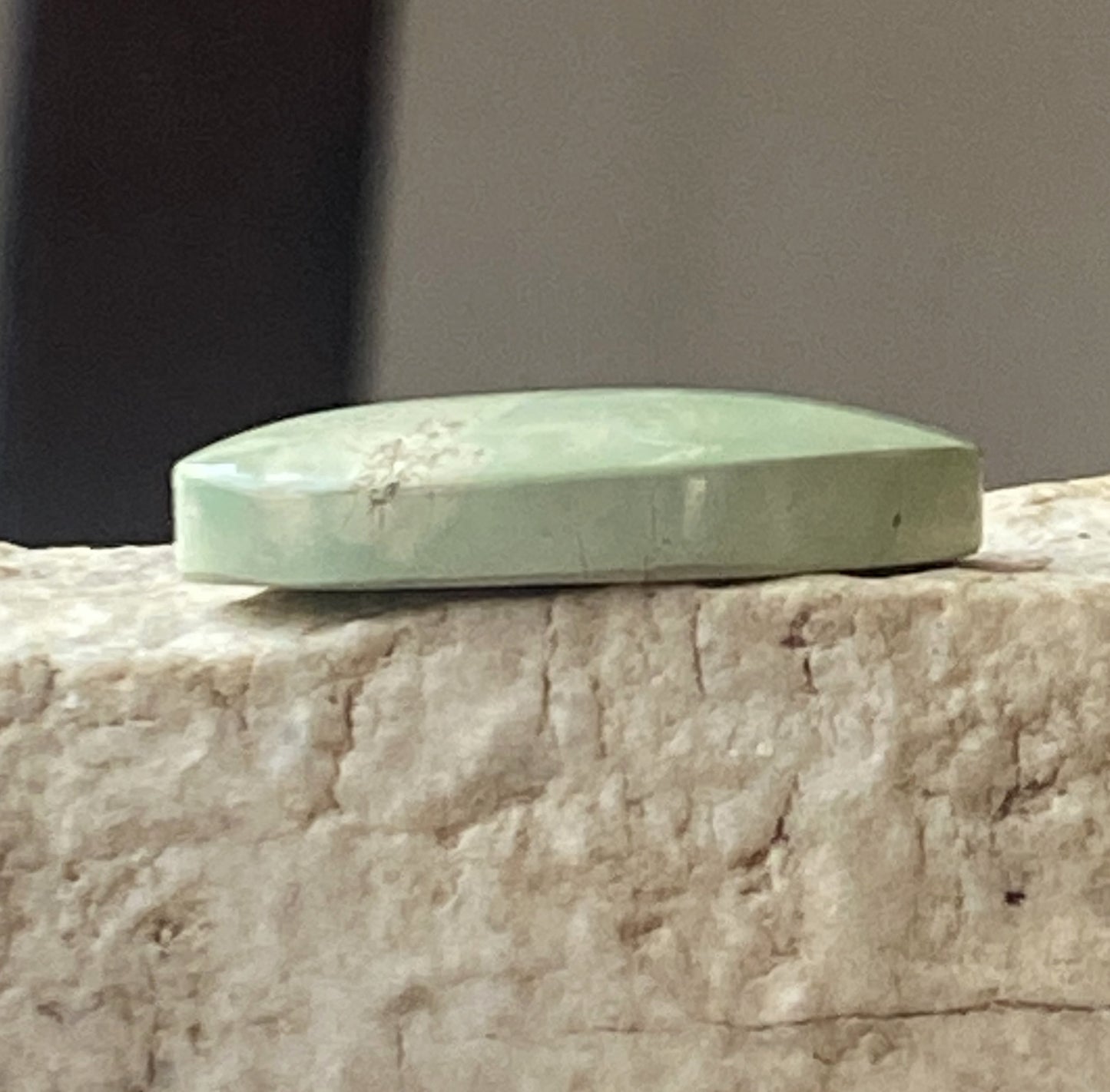 8 carat sea green natural Stone Mountain Turquoise cabochon