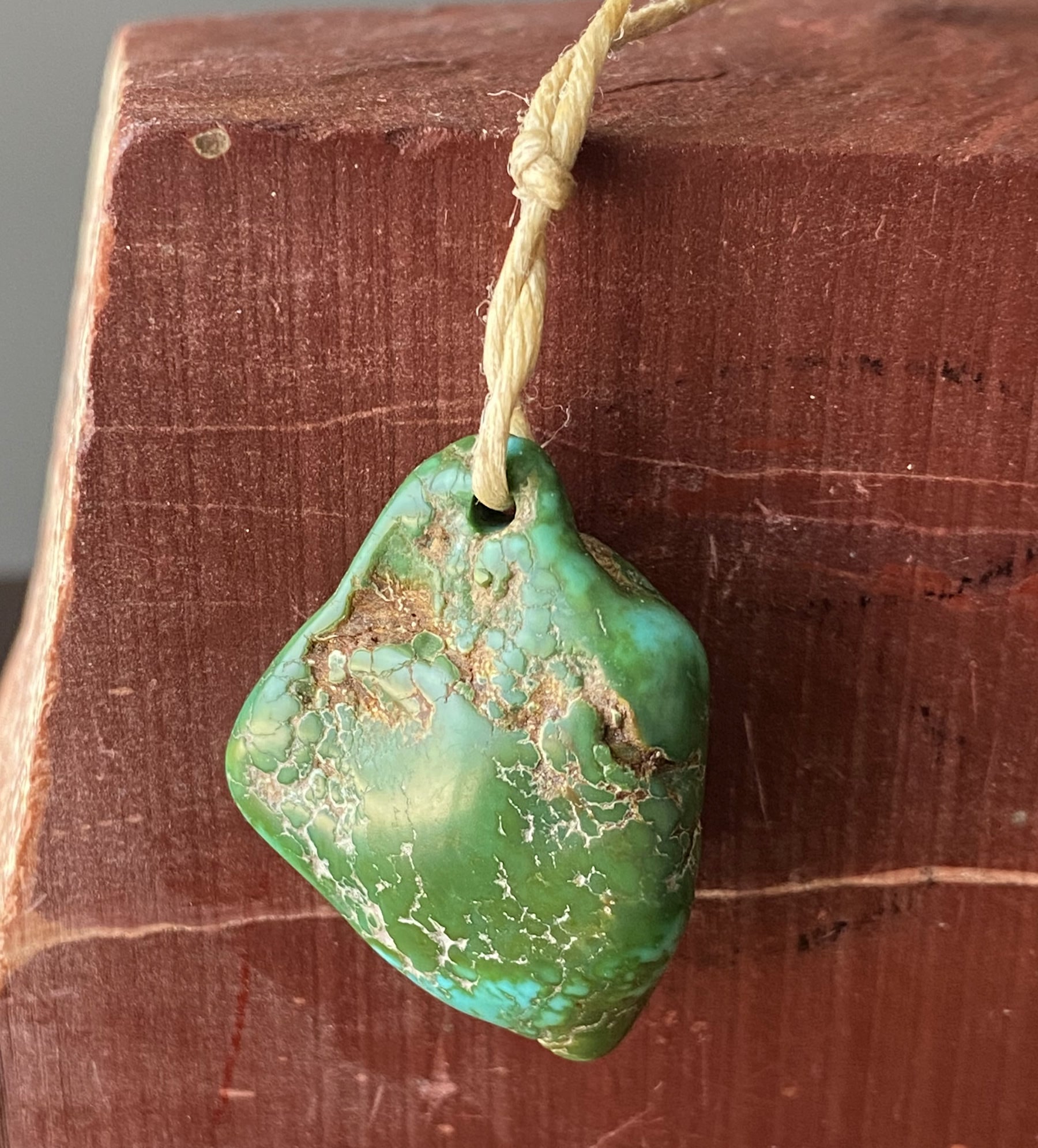39 carat color change Stone Mountain Turquoise pendant bead