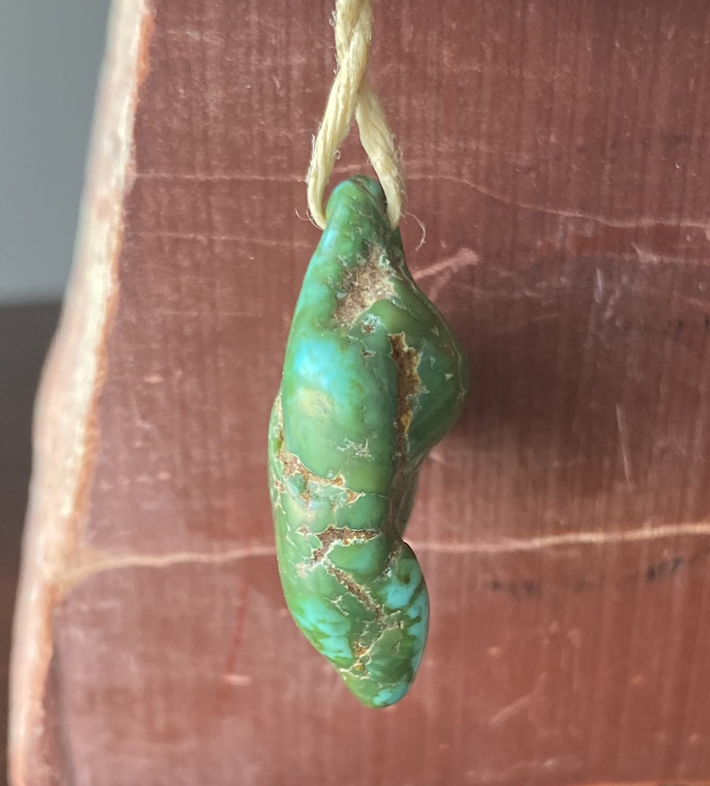 39 carat color change Stone Mountain Turquoise pendant bead