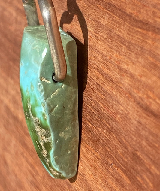 Reversible Multicolor Stone Mountain Turquoise "Character Bead" pendant