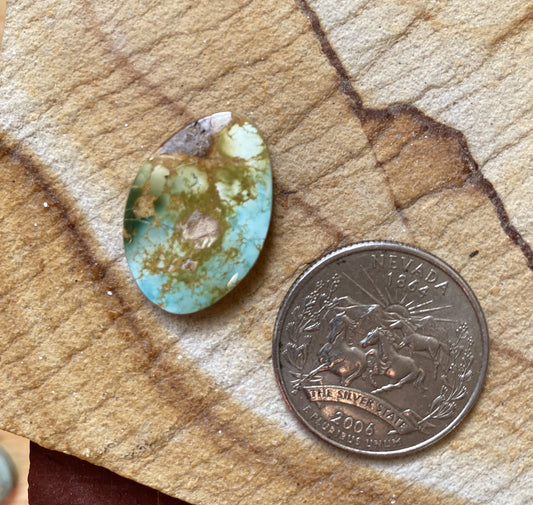 11 carat color change Stone Mountain Turquoise Nevada cabochon