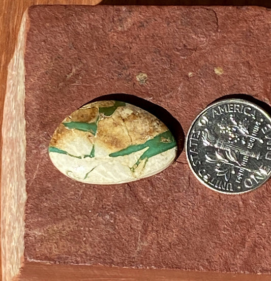 12 carats natural boulder-cut Stone Mountain Turquoise cabochon