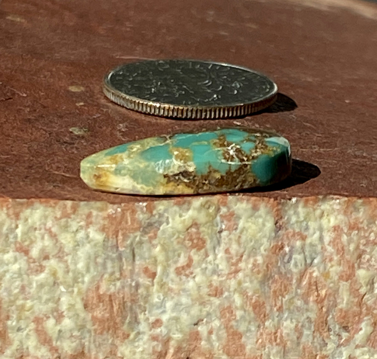 6 carat natural boulder-cut Stone Mountain Turquoise cabochon