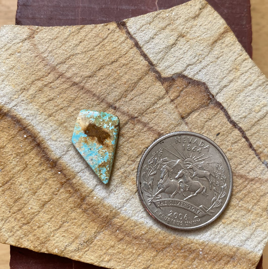 4 carat boulder-cut Stone Mountain Turquoise Nevada cabochon