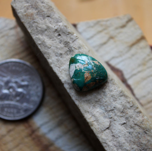 7 carat teal green Stone Mountain Turquoise cabochon