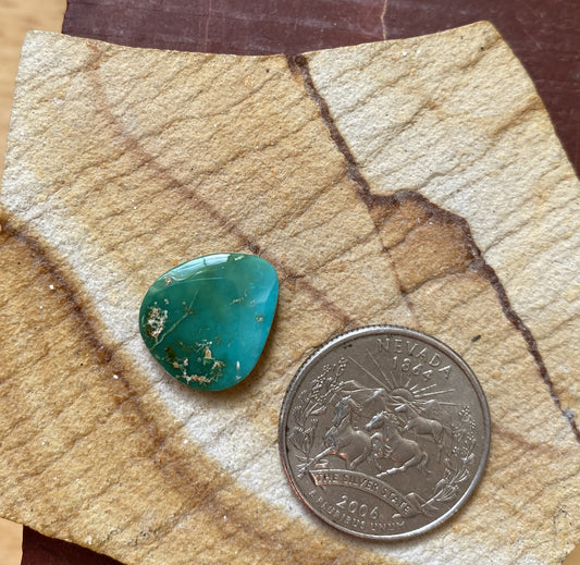 6 carat deep blue Stone Mountain Turquoise cabochon