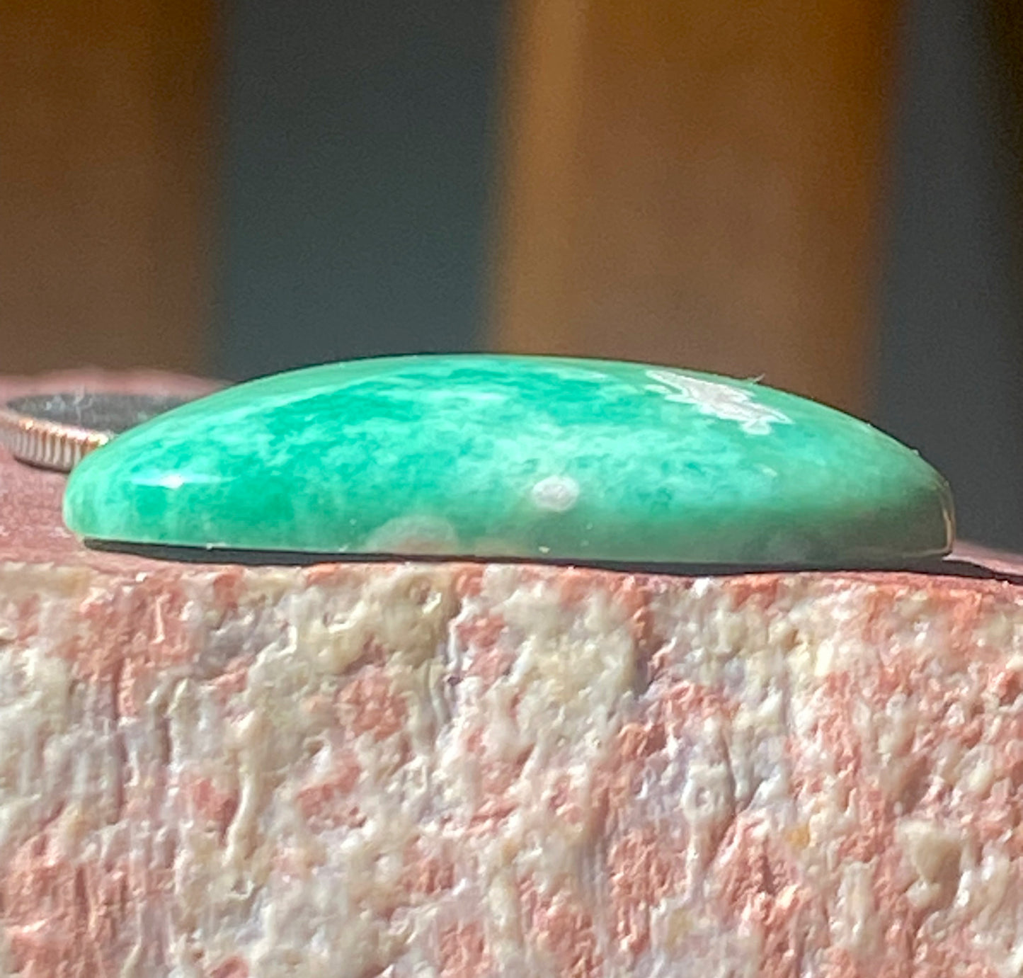 22 carat green natural Utah varscite cabochon