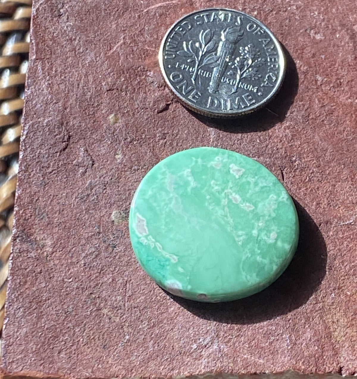 16 carat natural Lucin variscite cabochon
