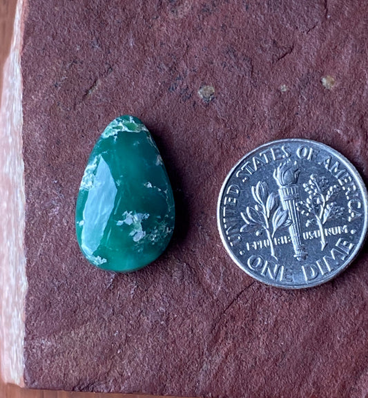8 carat dark green natural Tonopah variscite cabochon