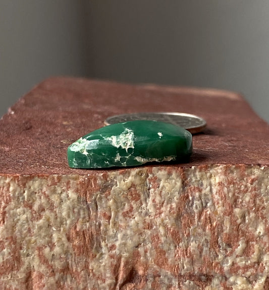 8 carat dark green natural Tonopah variscite cabochon