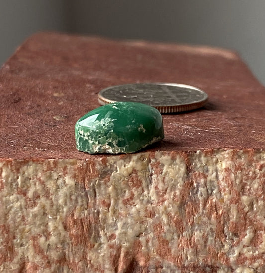 4 carat dark green natural Tonopah variscite cabochon