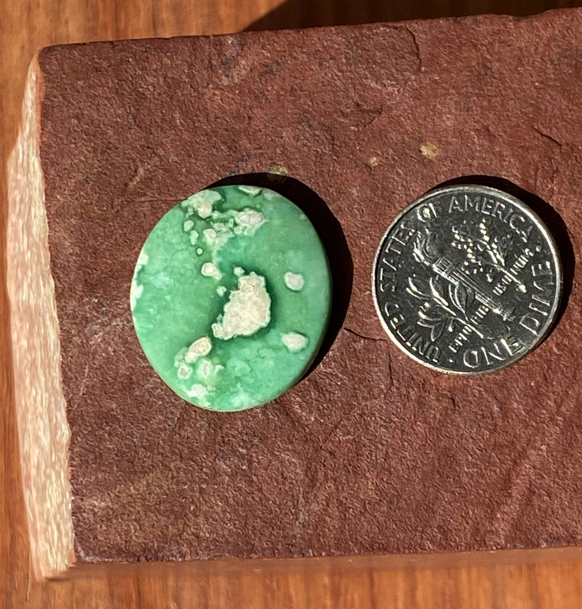12 carat green natural Utah varscite cabochon