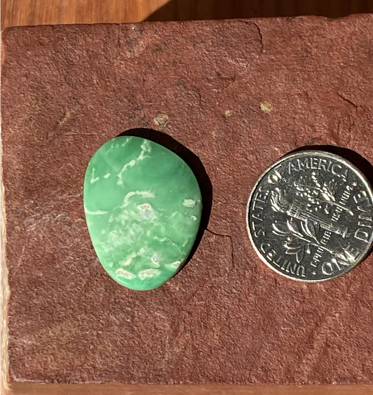 7 carat green natural Utah varscite cabochon