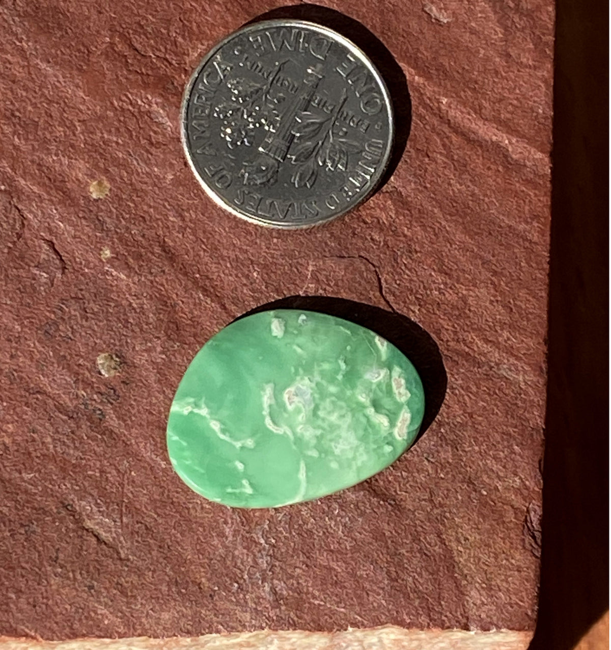 7 carat green natural Utah varscite cabochon