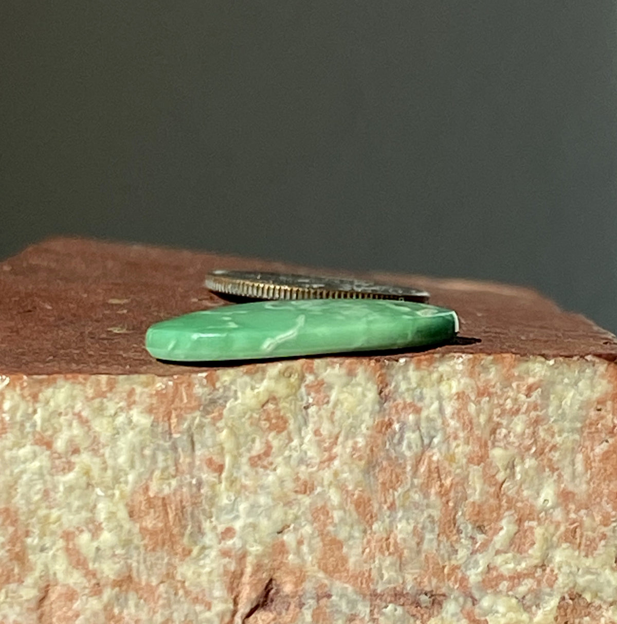 7 carat green natural Utah varscite cabochon