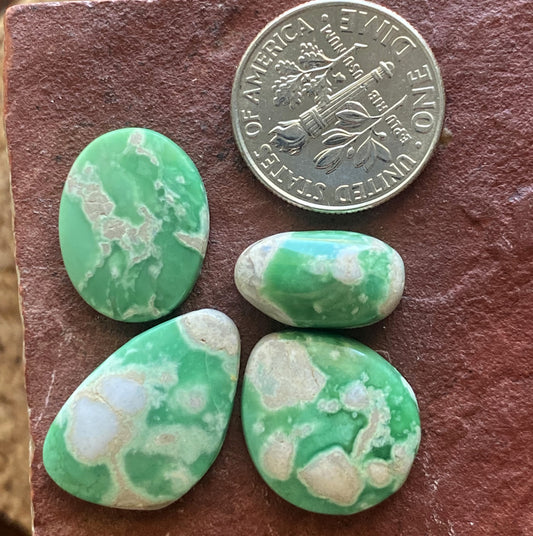 12 carat green natural Lucin variscite cabochon