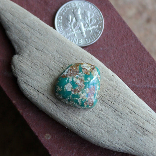 10 carat color green boulder Stone Mountain Turquoise cabochon
