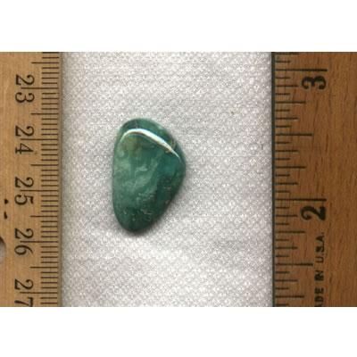 10.3 carat green turquoise cabochon from Stone Mountain Mine - Nevada Cassidys